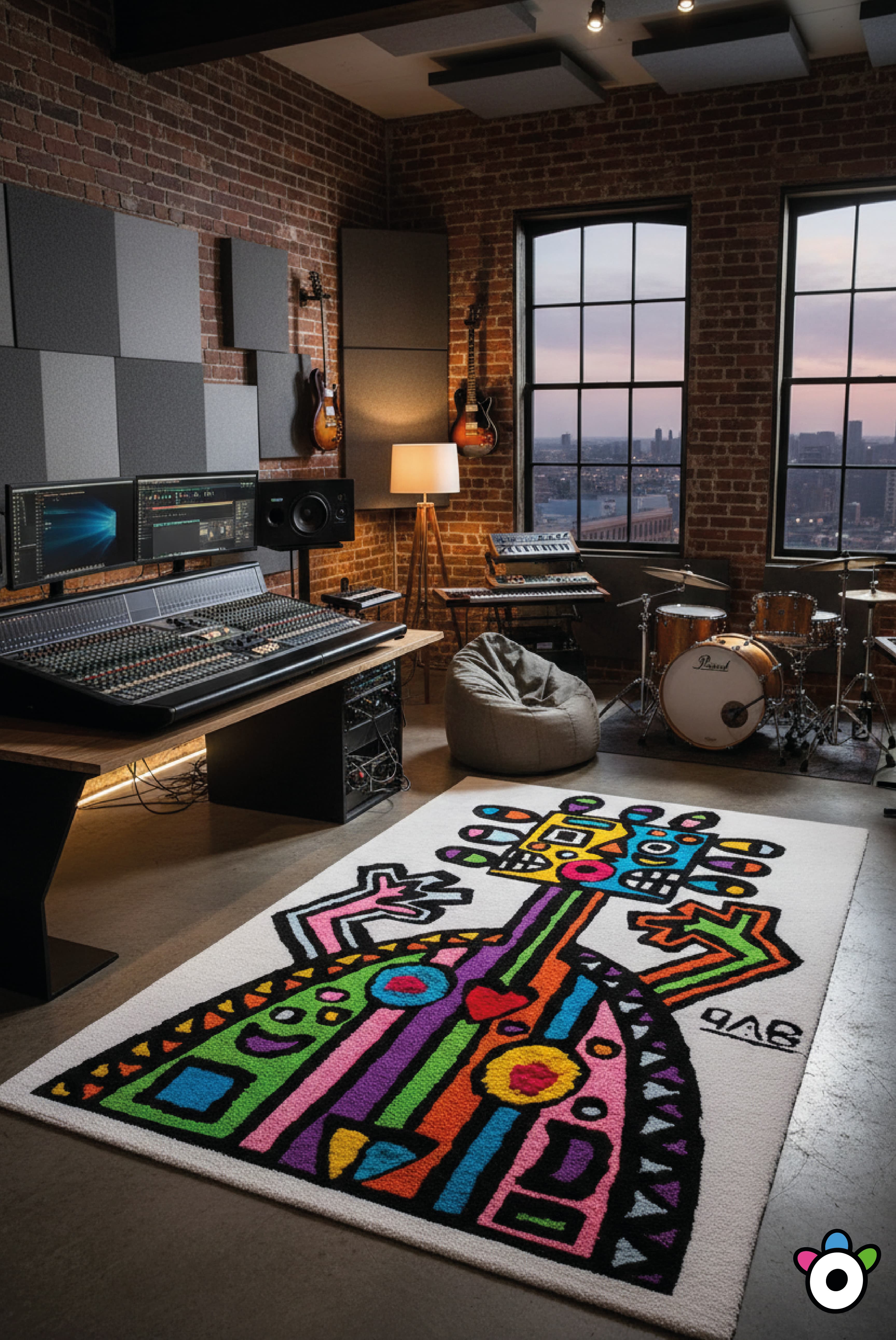 trilliza alfombra espacio